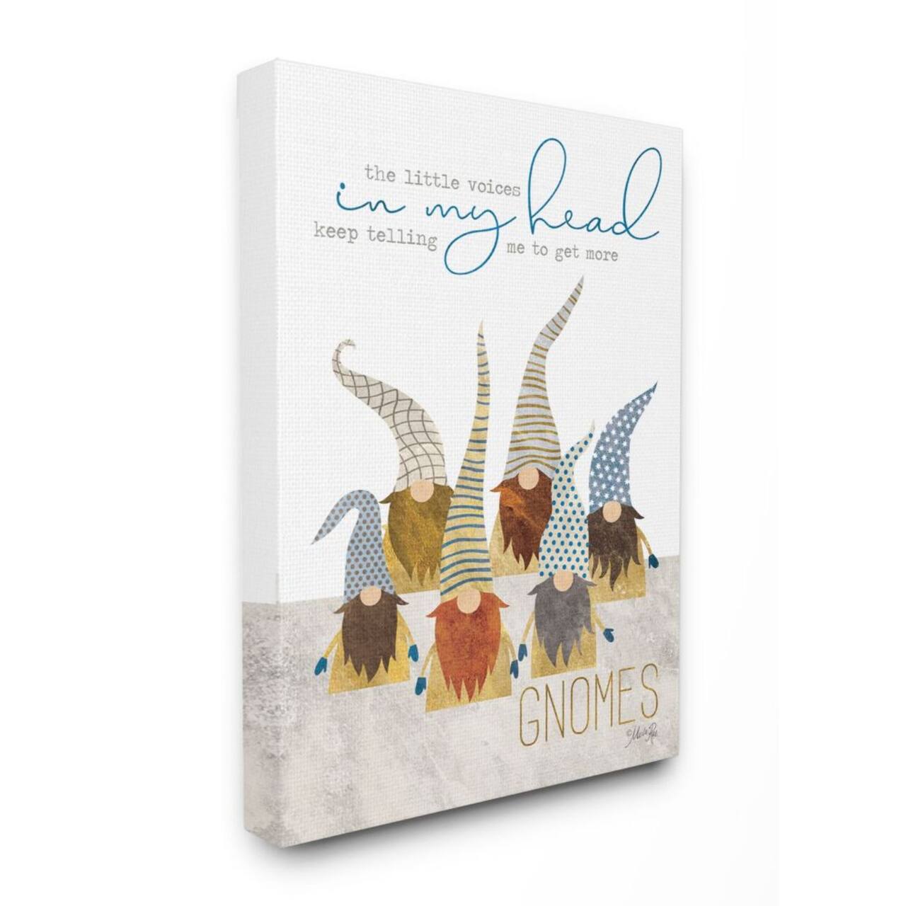 Stupell Industries Gnomes Quote Canvas Wall Art